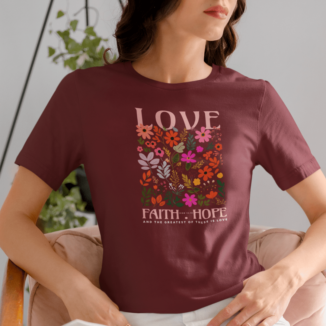 Love Faith Hope - Zach Christian Apparel - Christian apparel