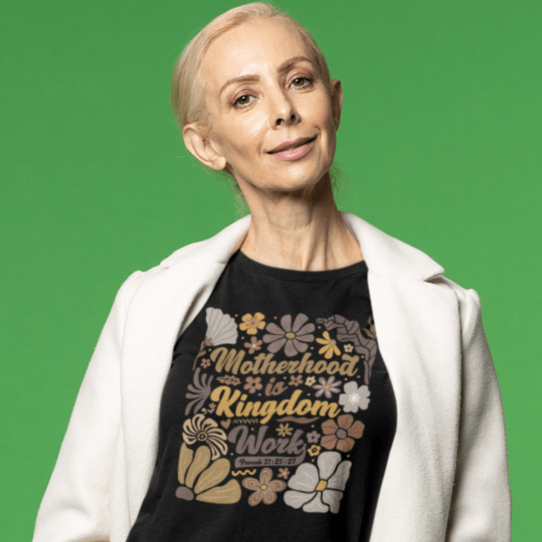 Motherhood is Kingdom Work | Mothers Day | Womans Day | Christian Tshirt - Zach Christian Apparel - Christian apparel
