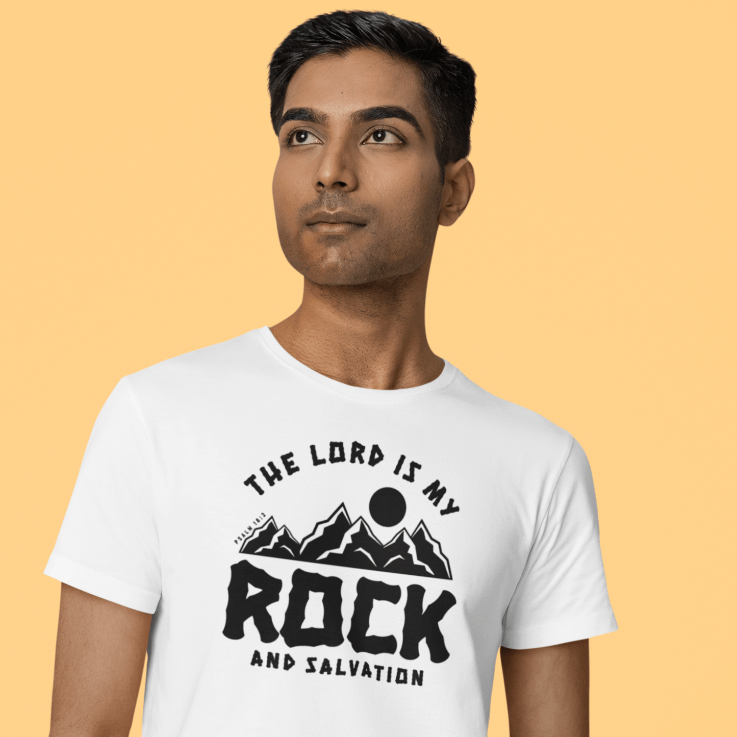 The LORD is my Rock and Salvation - Zach Christian Apparel - Bible verse Tshirt