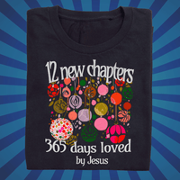 12 New Chapters 365 Days Loved by Jesus - Zach Christian Apparel - Christian apparel