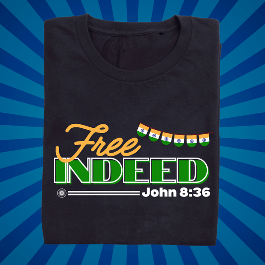 Free Indeed - Black - Zach Christian Apparel - Christian apparel