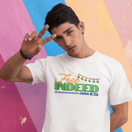 Free Indeed - White - Zach Christian Apparel - Christian apparel