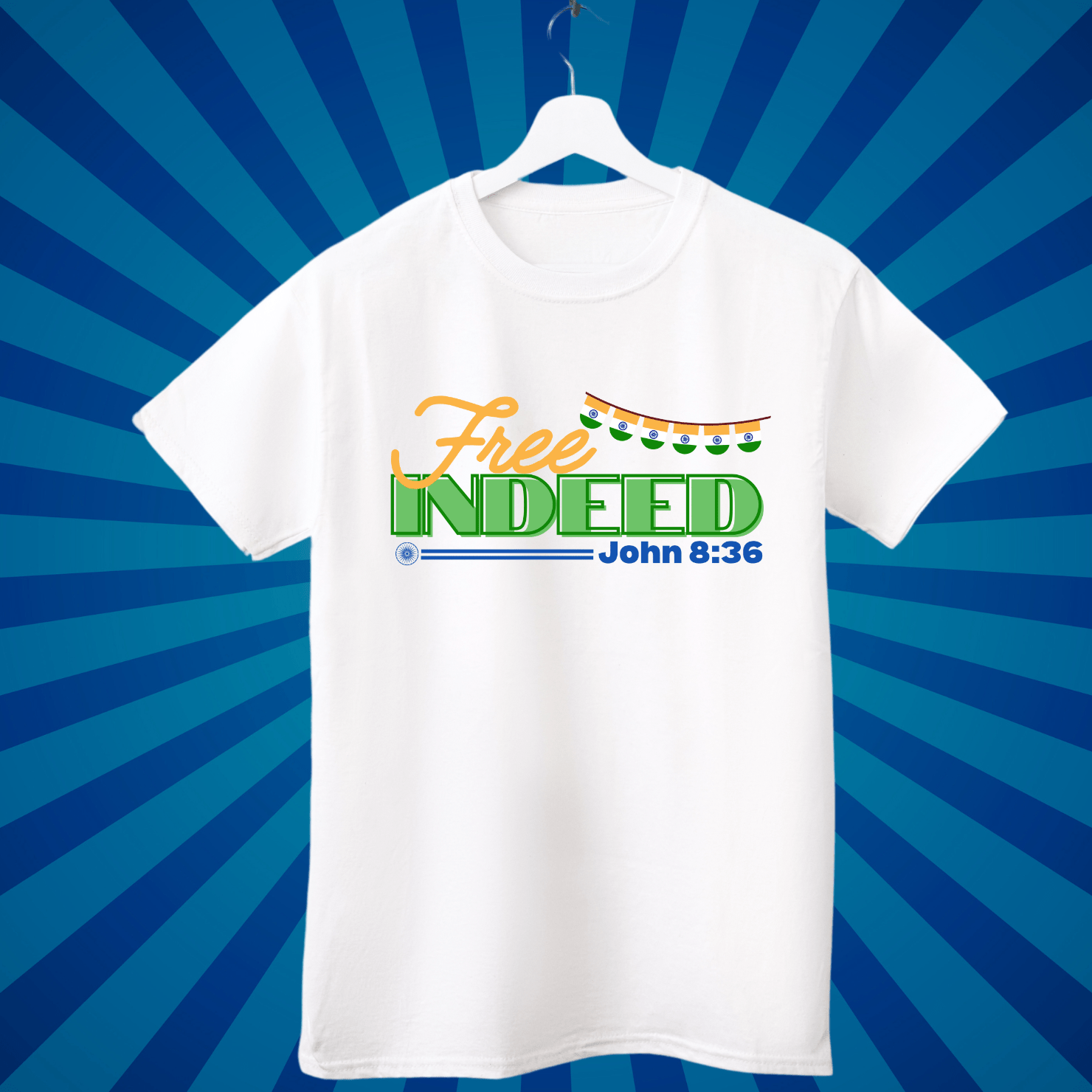 Free Indeed - White - Zach Christian Apparel - Christian apparel