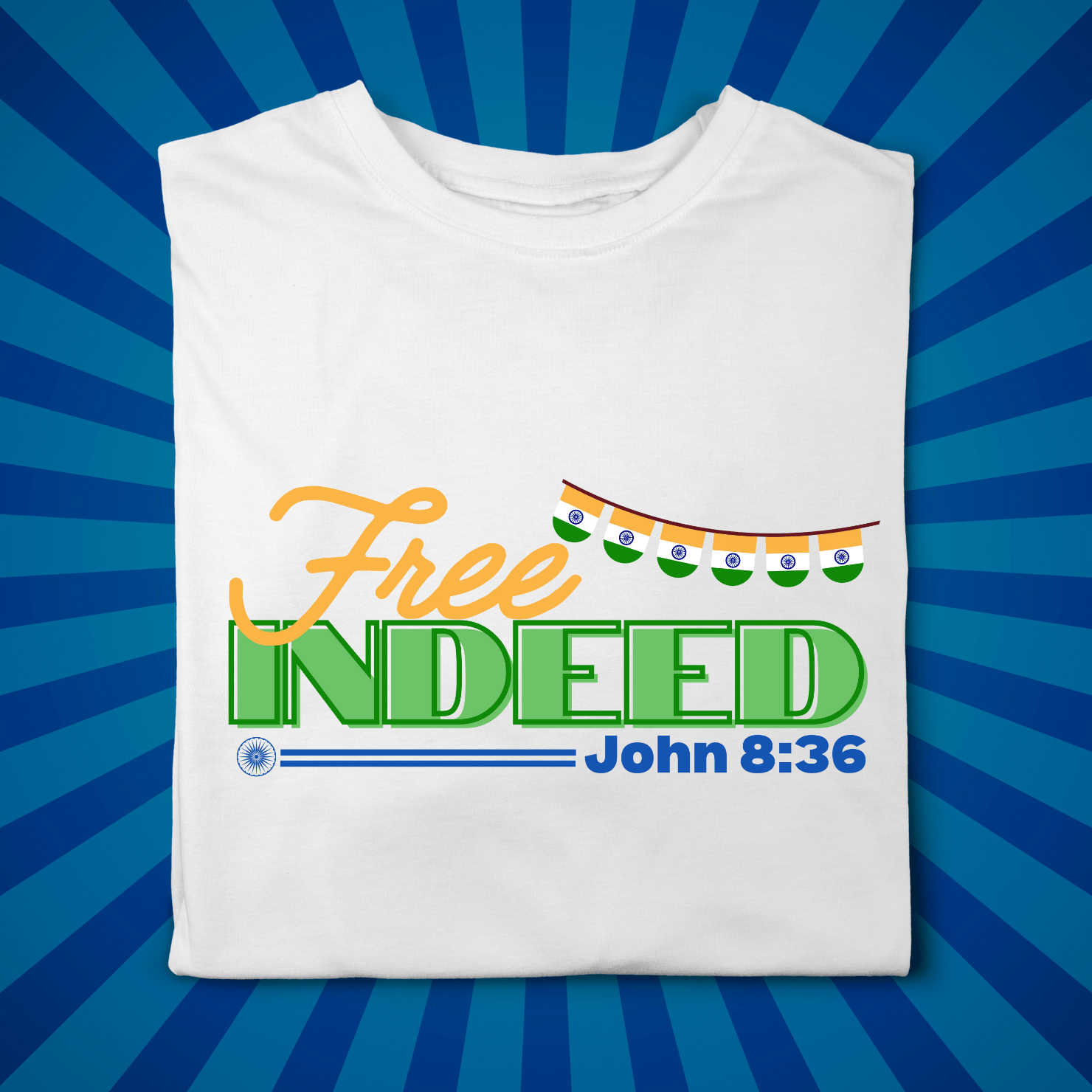 Free Indeed - White - Zach Christian Apparel - Christian apparel