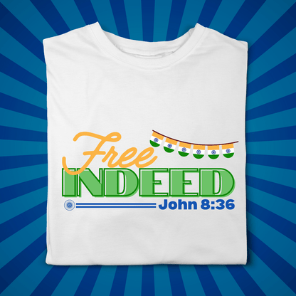 Free Indeed - White - Zach Christian Apparel - Christian apparel