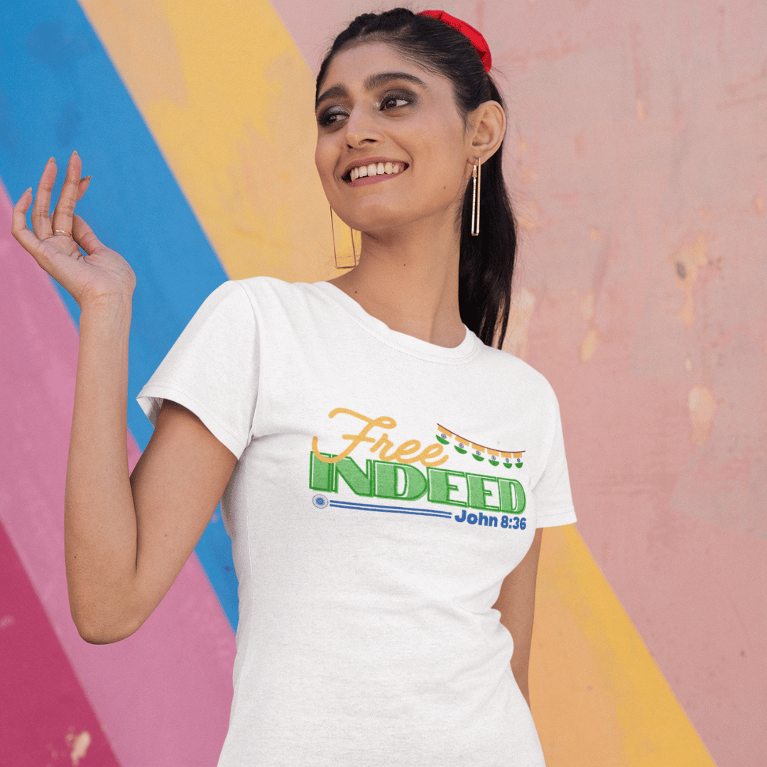 Free Indeed - White - Zach Christian Apparel - Christian apparel