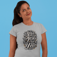 GIve Jesus Your New Year - Zach Christian Apparel - Christian apparel