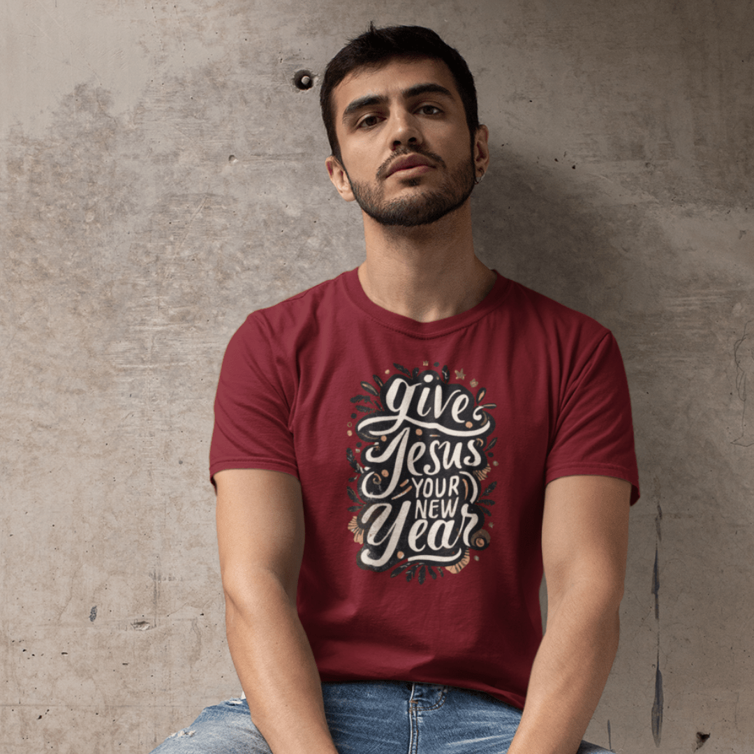 GIve Jesus Your New Year - Zach Christian Apparel - Christian apparel