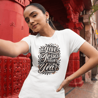 GIve Jesus Your New Year - Zach Christian Apparel - Christian apparel