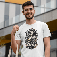 GIve Jesus Your New Year - Zach Christian Apparel - Christian apparel