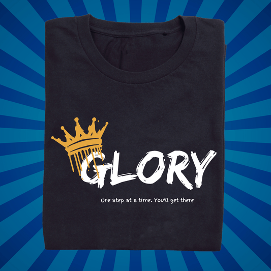 Glory to Glory | One step at a time - Zach Christian Apparel - Christian apparel