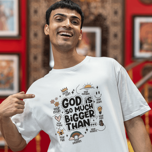 God is Bigger than everything. - Zach Christian Apparel - Christian apparel