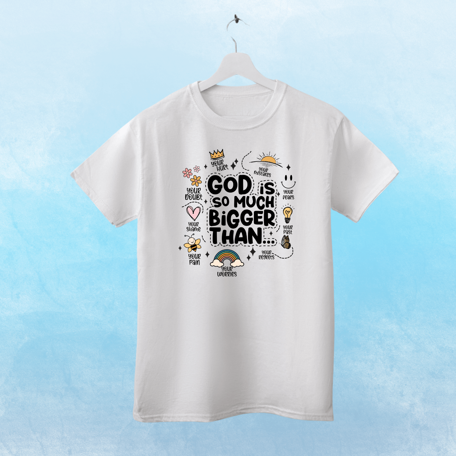 God is Bigger than everything. - Zach Christian Apparel - Christian apparel