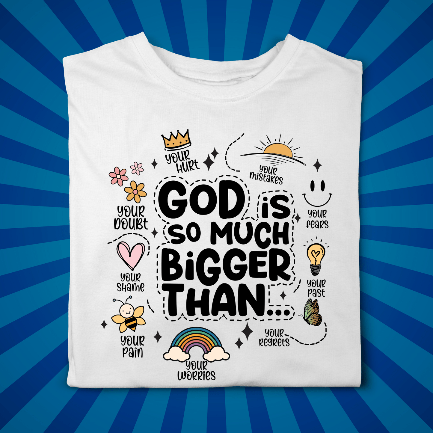 God is Bigger than everything. - Zach Christian Apparel - Christian apparel