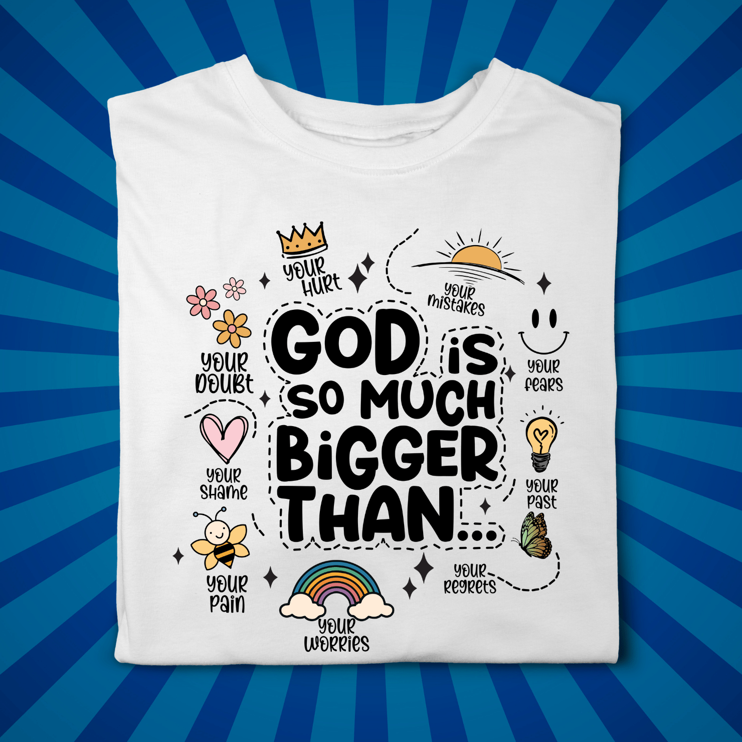 God is Bigger than everything. - Zach Christian Apparel - Christian apparel