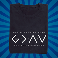 God is Greater - Zach Christian Apparel - Christian apparel