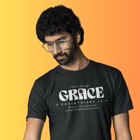 His Grace is Enough - Minimalist Bible Verse Tshirt