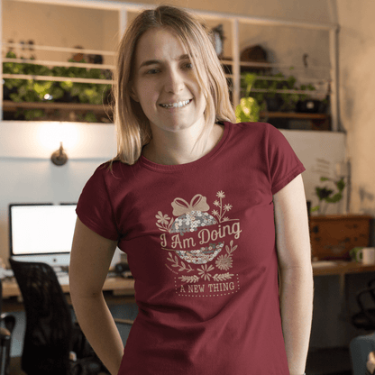 I am Doing a New Thing - Women Crew Neck - Zach Christian Apparel - Christian apparel