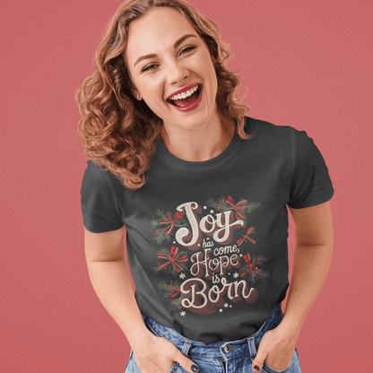 Joy has Come Hope is Born - Zach Christian Apparel - Christian apparel