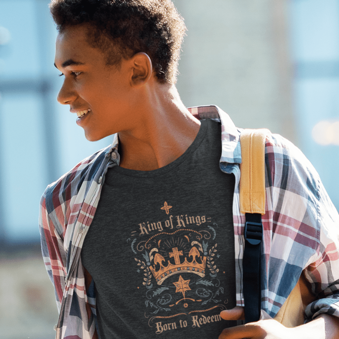 King of Kings - Born to Redeem - Zach Christian Apparel - Christian apparel