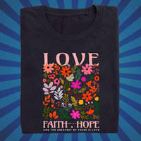 Love Faith Hope - Zach Christian Apparel - Christian apparel