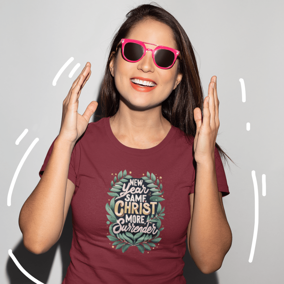 New Year Same Christ More Surrender - Zach Christian Apparel - Christian apparel