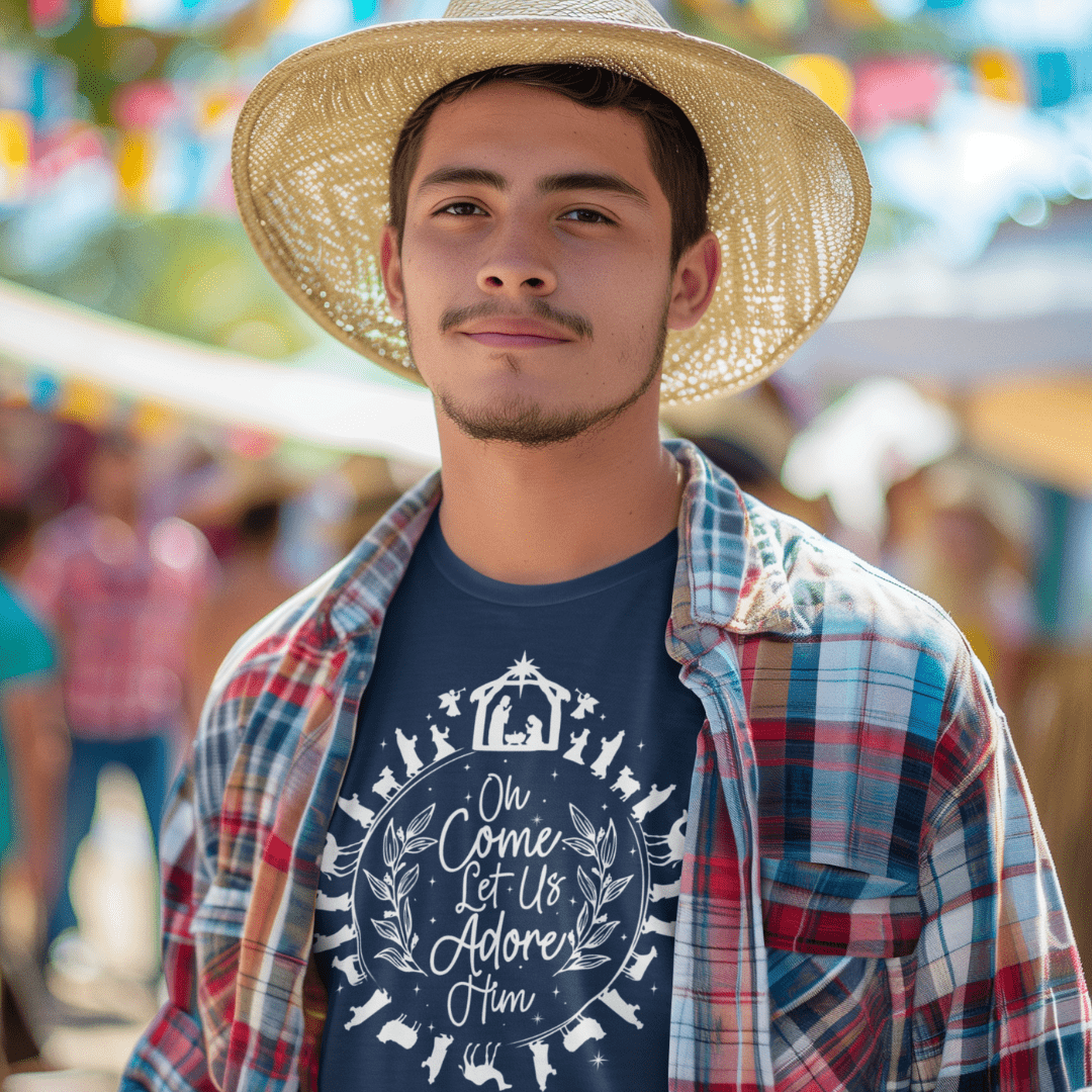 O Come Let us Adore Him - Zach Christian Apparel - Christian apparel