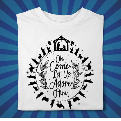 O Come Let us Adore Him - Zach Christian Apparel - Christian apparel