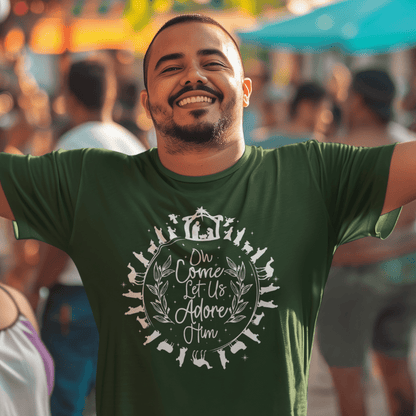 O Come Let us Adore Him - Zach Christian Apparel - Christian apparel
