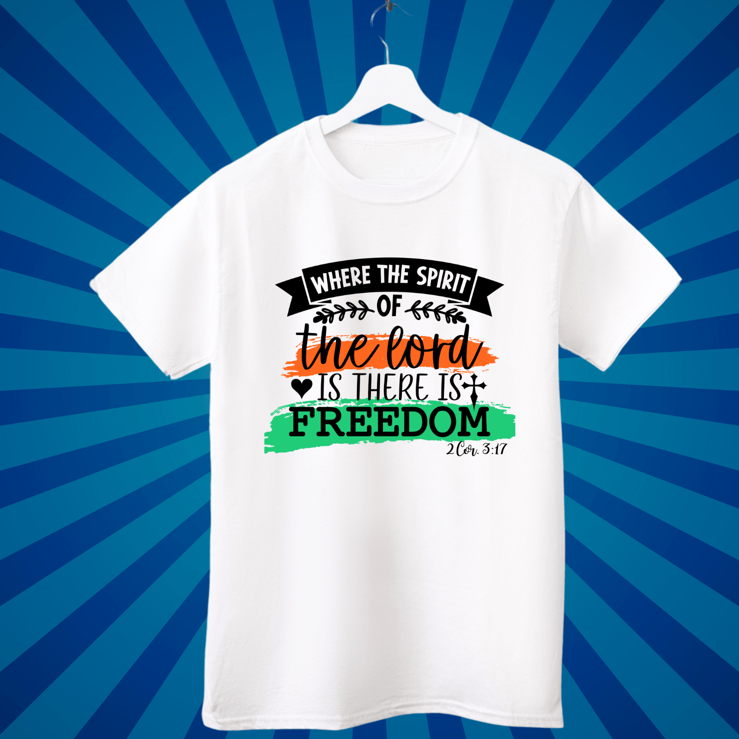 Spirit Gives Freedom - Zach Christian Apparel - Christian apparel
