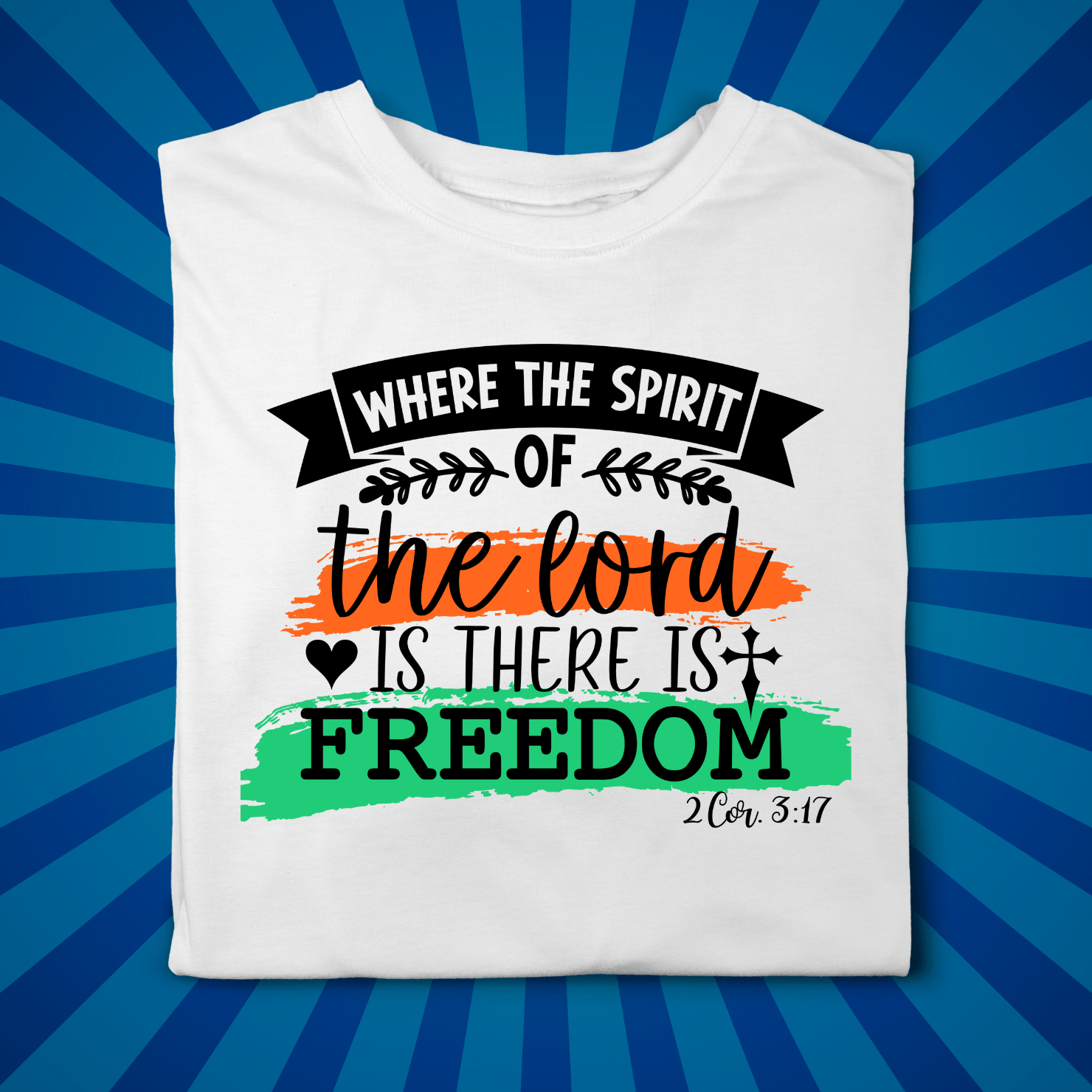 Spirit Gives Freedom - Zach Christian Apparel - Christian apparel