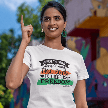 Spirit Gives Freedom - Zach Christian Apparel - Christian apparel