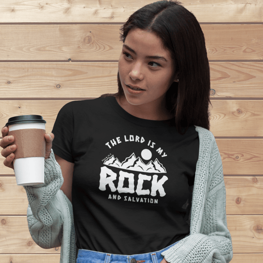 The LORD is my Rock and Salvation - Zach Christian Apparel - Bible verse T-shirt