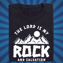 The LORD is my Rock and Salvation - Zach Christian Apparel - Bible verse Tshirt