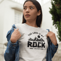 The LORD is my Rock and Salvation - Zach Christian Apparel - Bible verse Tshirt