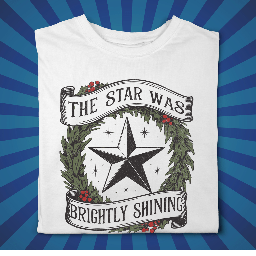 The Star was Shining Brightly - Zach Christian Apparel - Christian apparel
