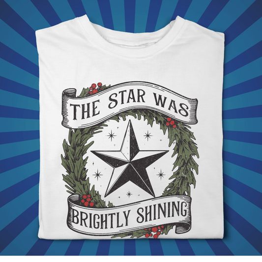 The Star was Shining Brightly - Zach Christian Apparel - Christian apparel