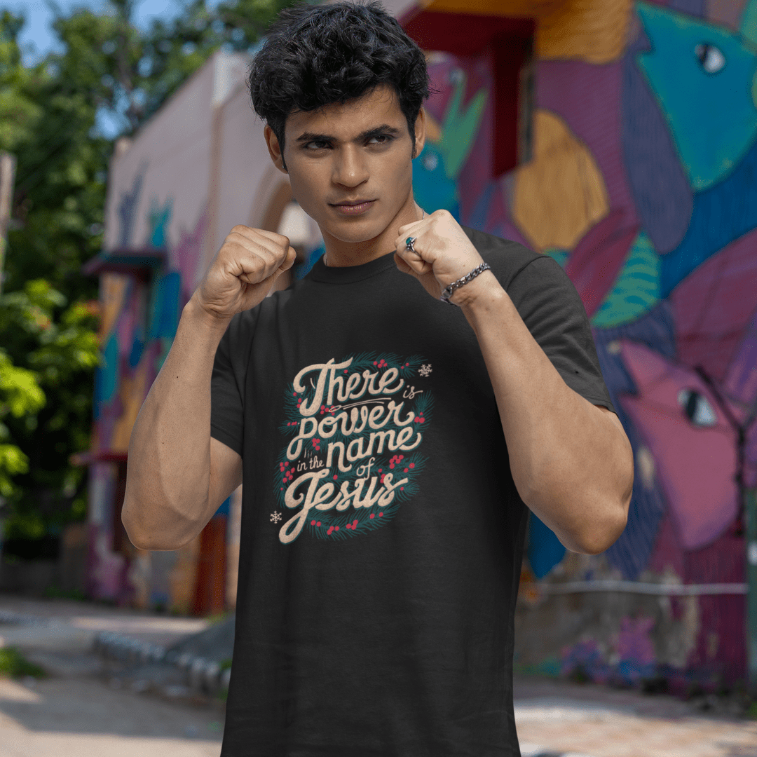 There is Power in the name of Jesus - Zach Christian Apparel - Christian apparel