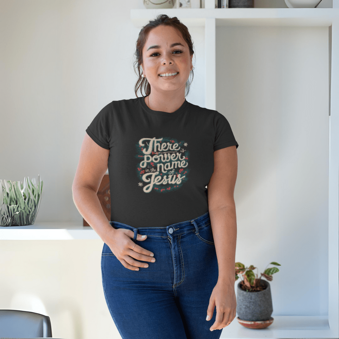There is Power in the name of Jesus - Zach Christian Apparel - Christian apparel