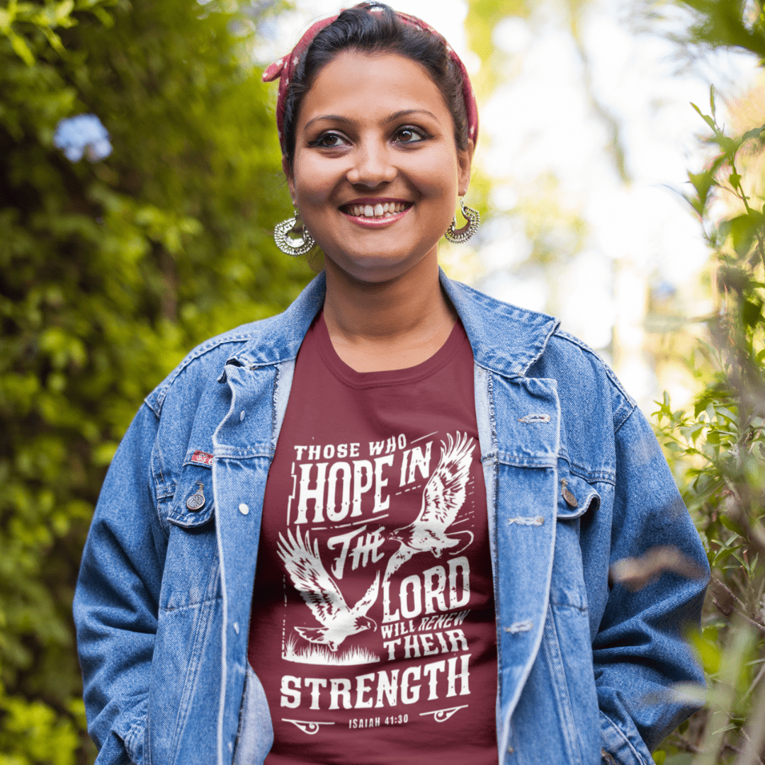 Those who Hope in the Lord - Zach Christian Apparel - Christian apparel