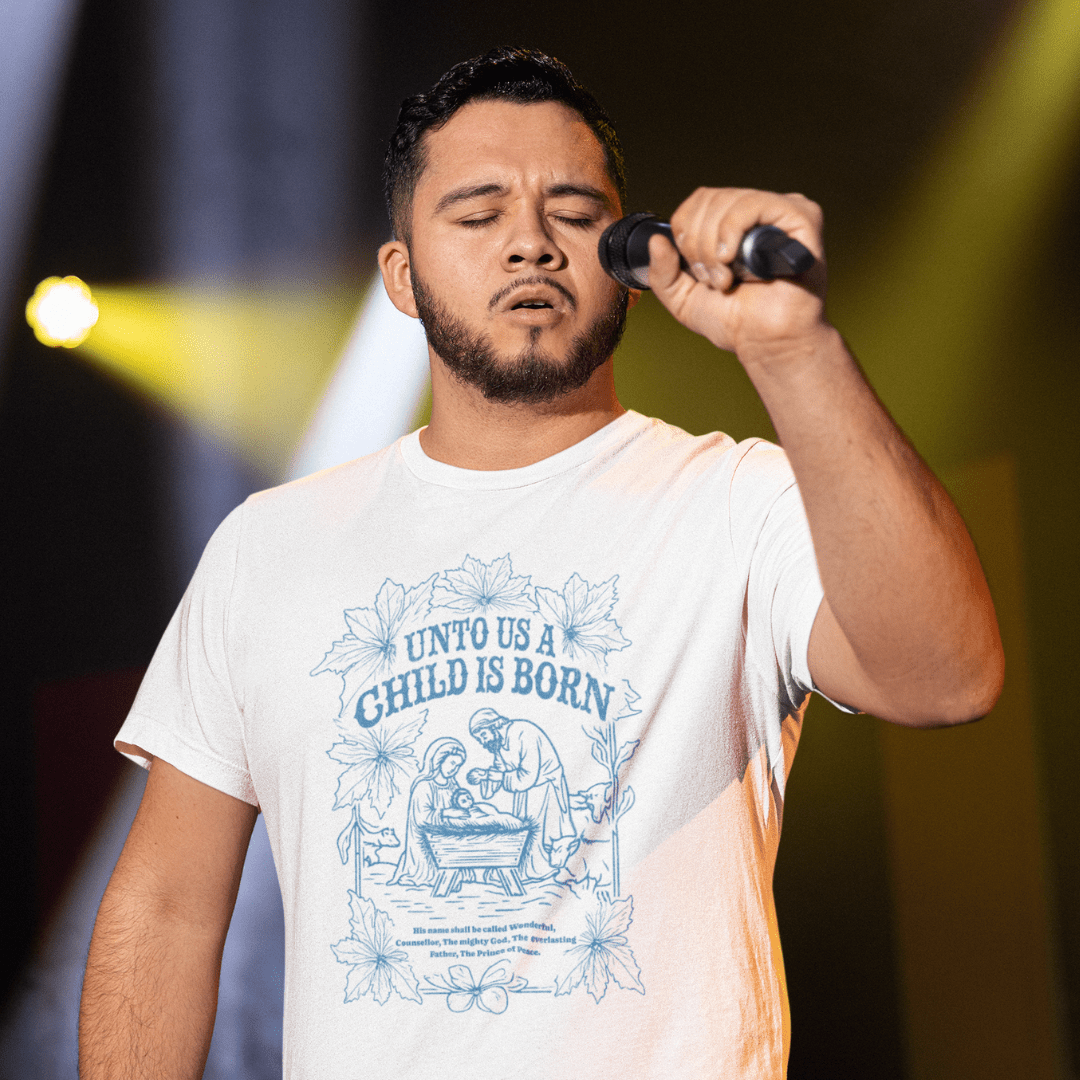Unto Us a Child is Born - Zach Christian Apparel - Christian apparel