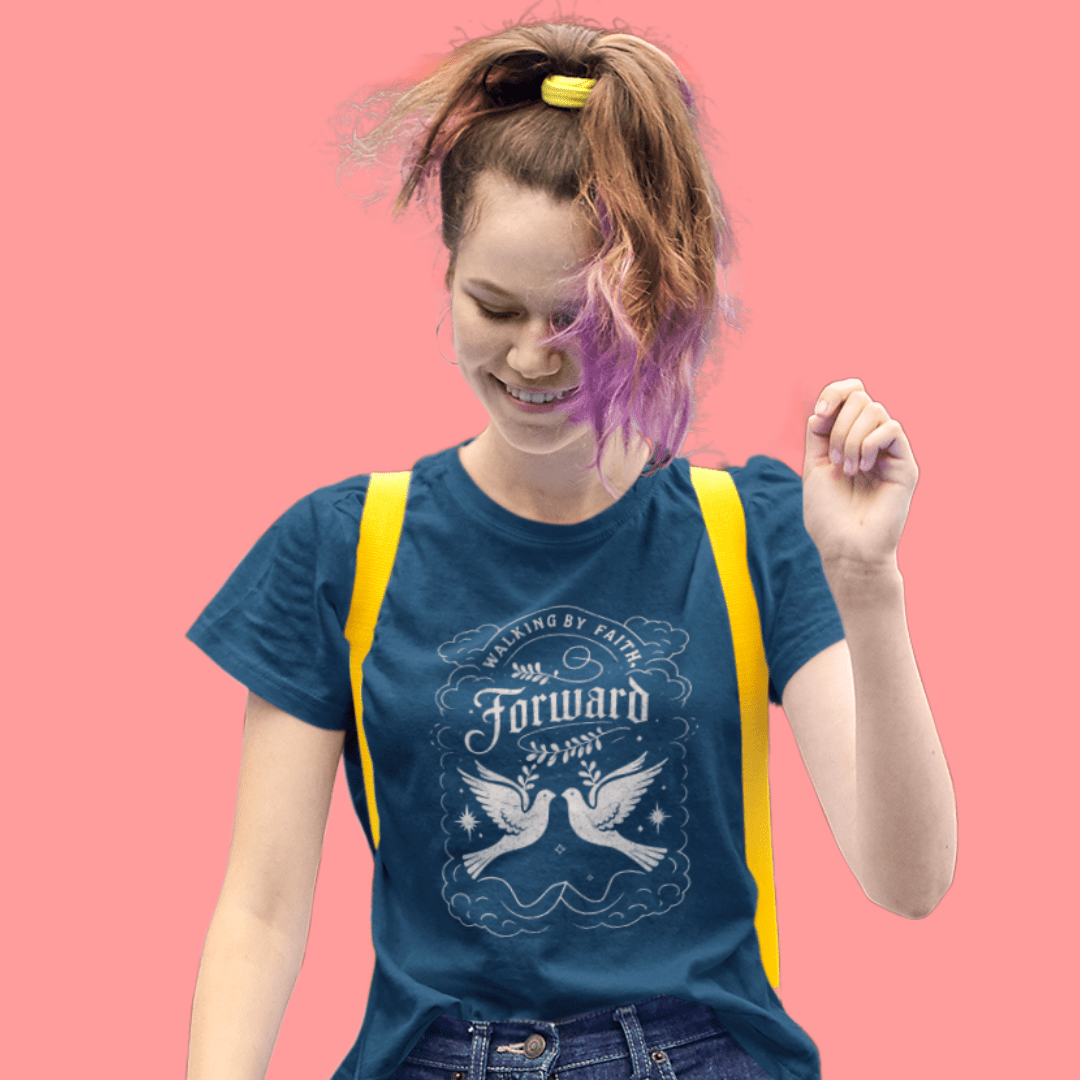 Walking by Faith Forward - Zach Christian Apparel - Christian apparel